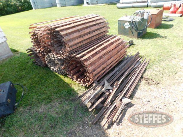 (5) rolls of wooden snow fence, 